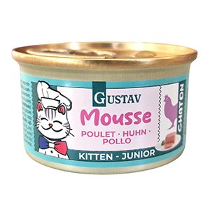 *CAT GUSTAV MOUSSE KITTEN/JUNIOR POLLO 85 gr.